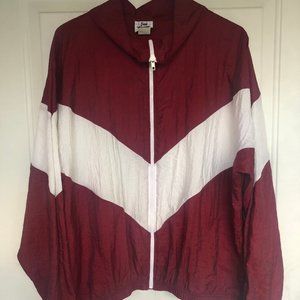 Burgendy Windbreaker